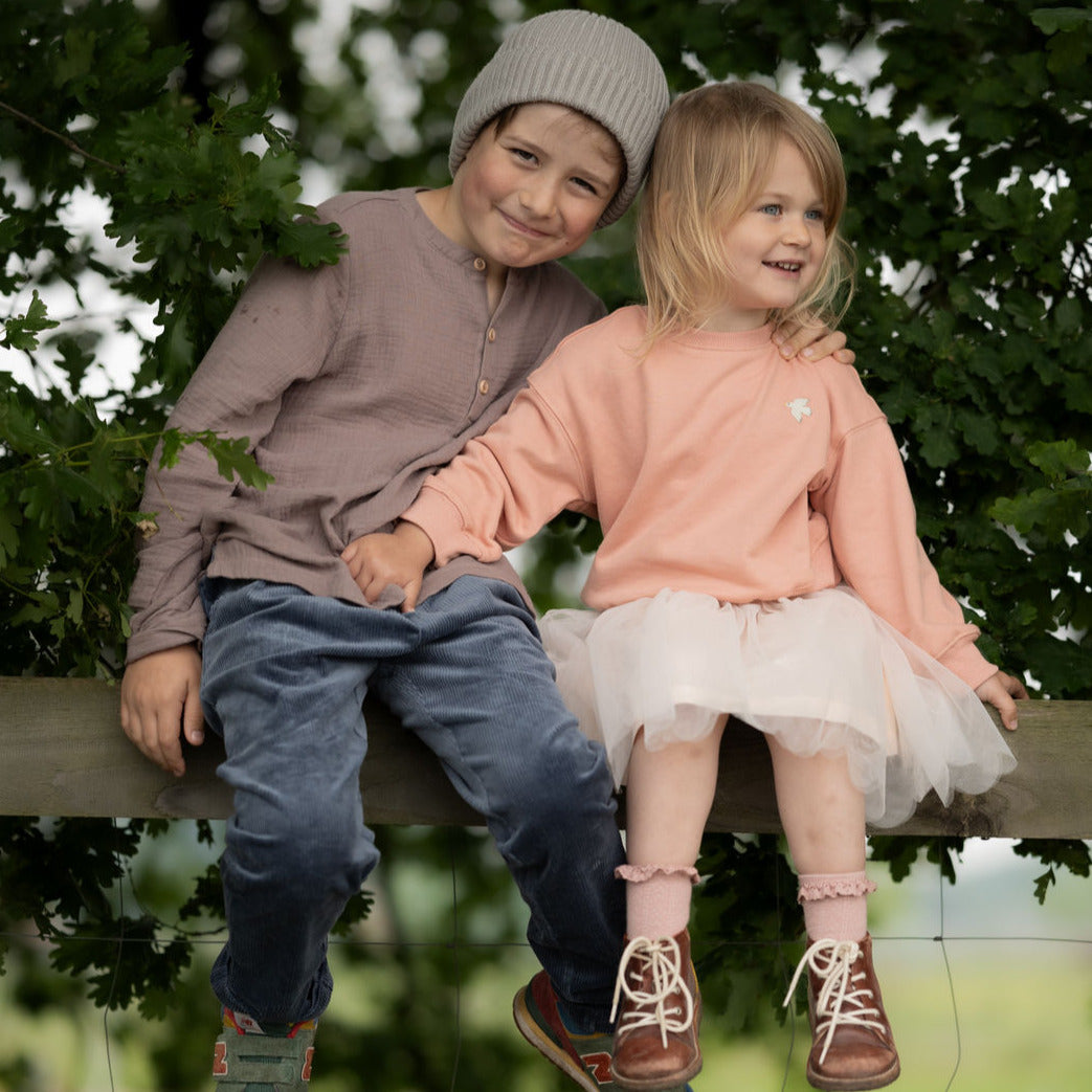 Sweatshirt mit Stickerei "Möve"