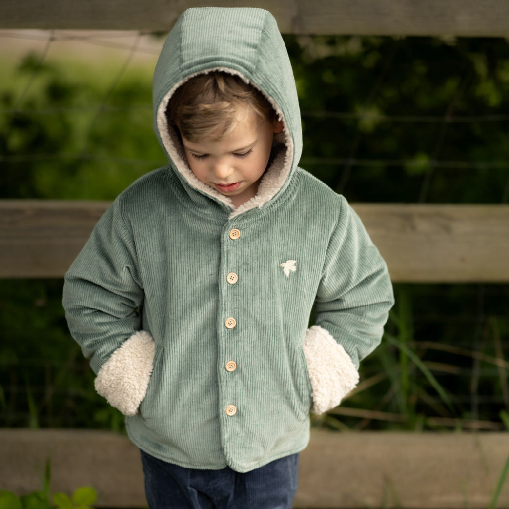 Cordjacke mit Kuschelfutter