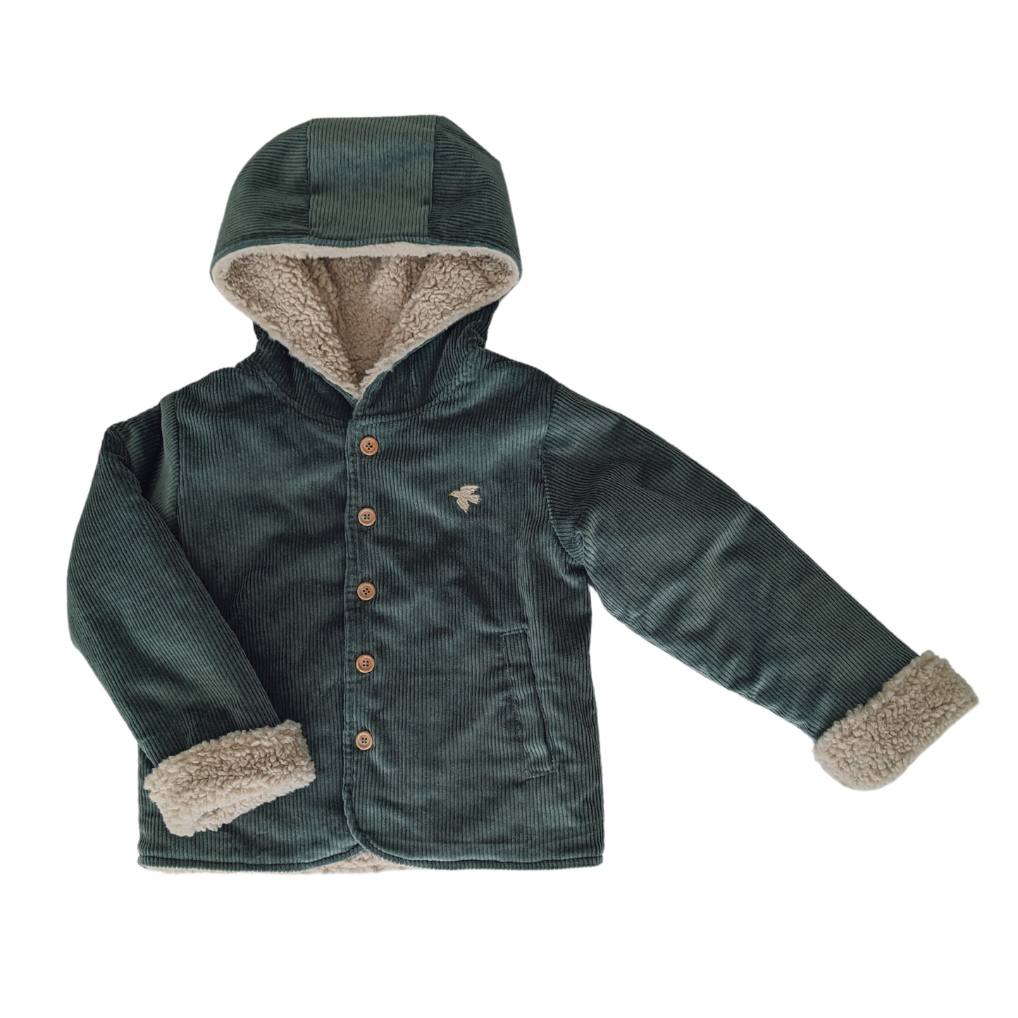 Cordjacke mit Kuschelfutter